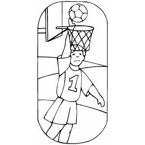 Basketball Score Coloring Sheet 