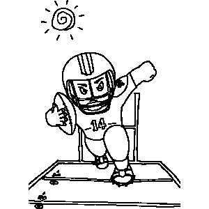 Football Game Coloring Sheet 