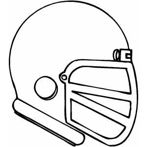 Football Helmet Coloring Sheet 