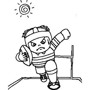 Football Practice Coloring Sheet 