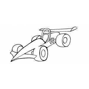 Race Car Coloring Sheet 