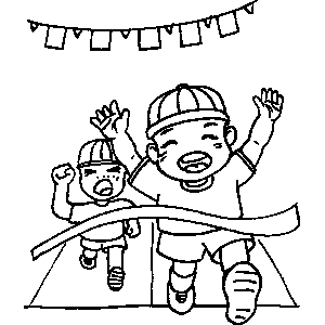 Race Winner Coloring Sheet 