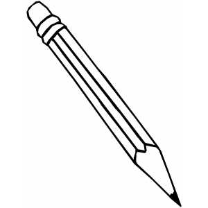 Pencil Coloring Sheet 