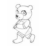 Bear Kid With Book