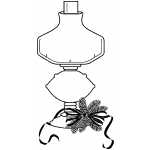 Decorated Oil Lampe
