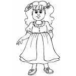 Little Girl In Christmas Dress