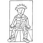 Standing Boy In Pajamas