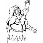 Man Blowing Horn