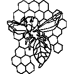 Bee in Hive