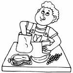 Boy Prepared For Lunch