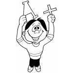 Boy With A And Plus Icons