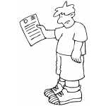 Boy With Results Paper